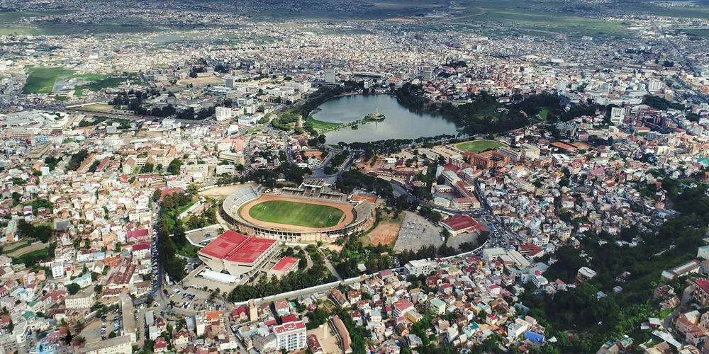 Vue aérienne d’Antananarivo