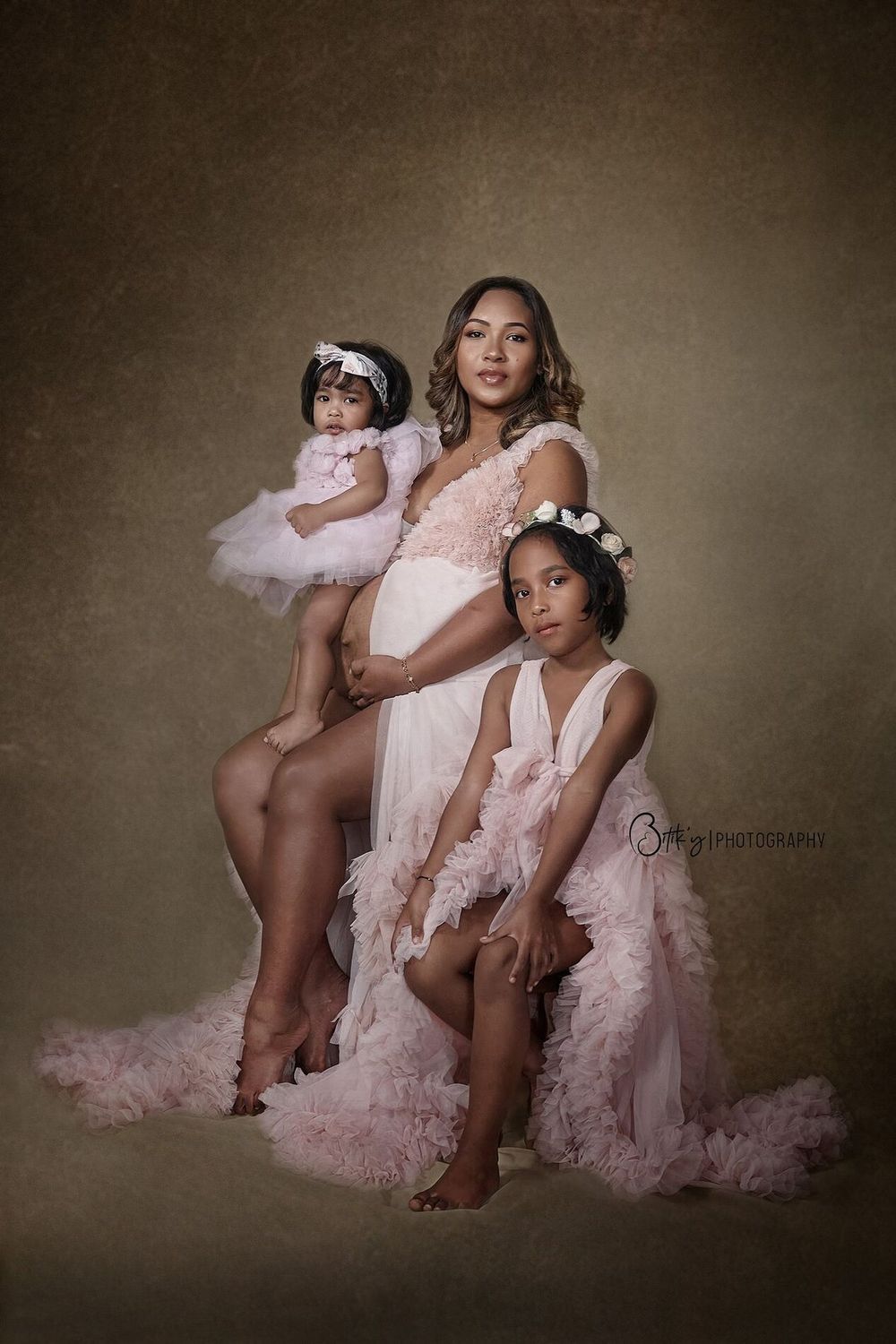 Family portrait in the studio